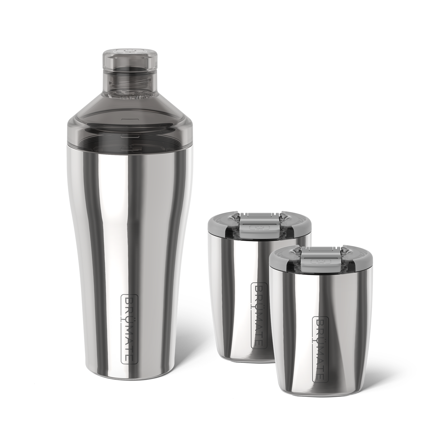 Cocktail Shaker + Rocks Bundle | Polished Stainless | 22/12oz - Care Essentials