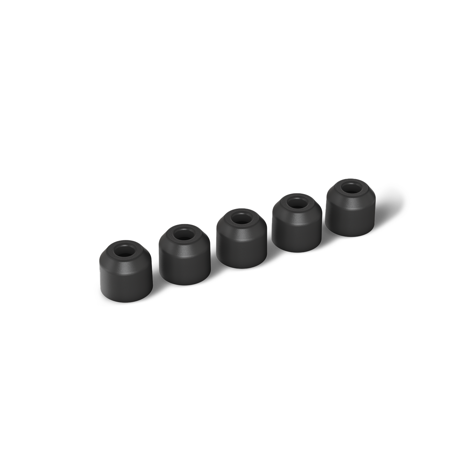 Paragon Replacement Mouth Piece - Black (Pack of 5) - Secure Fit
