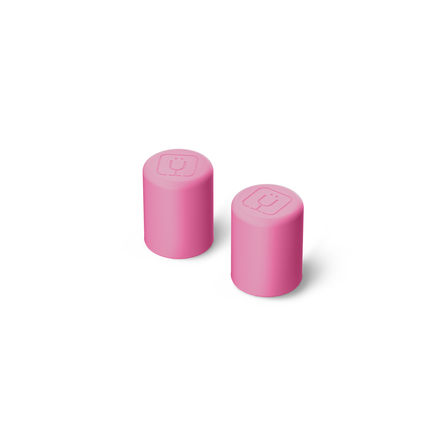 Magnetic Straw Cover | Pink Gingham | 2-Pack - Daily Seal