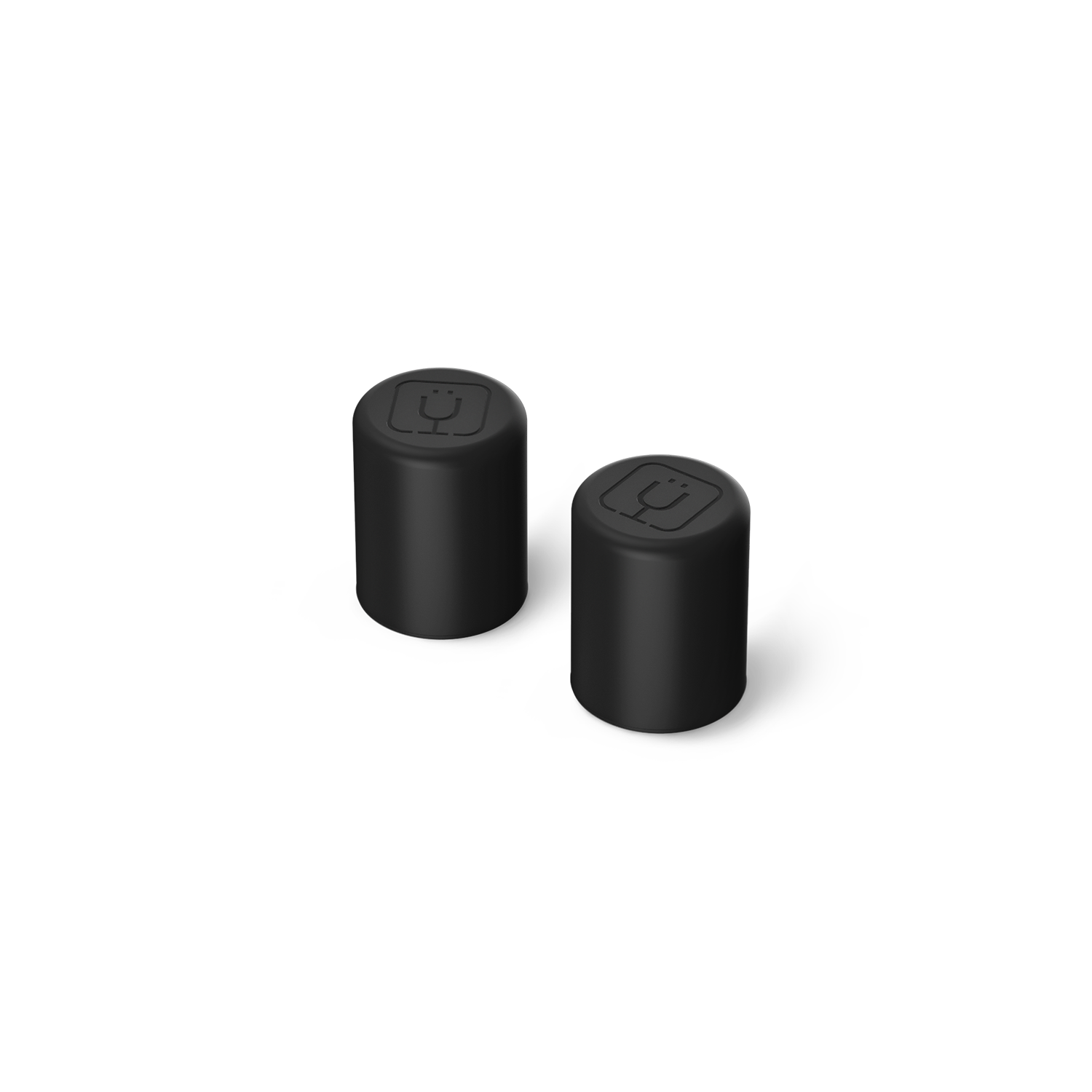 Magnetic Straw Cover | Black | 2-Pack - Secure Fit