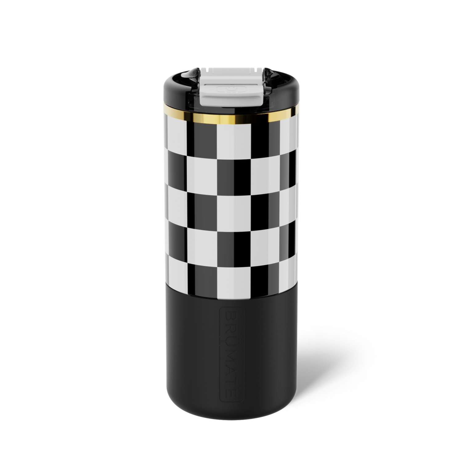 Strova 18oz | Black & White Checker - Care Essentials