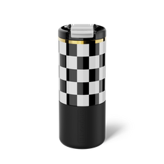 Strova 18oz | Black & White Checker - Care Essentials