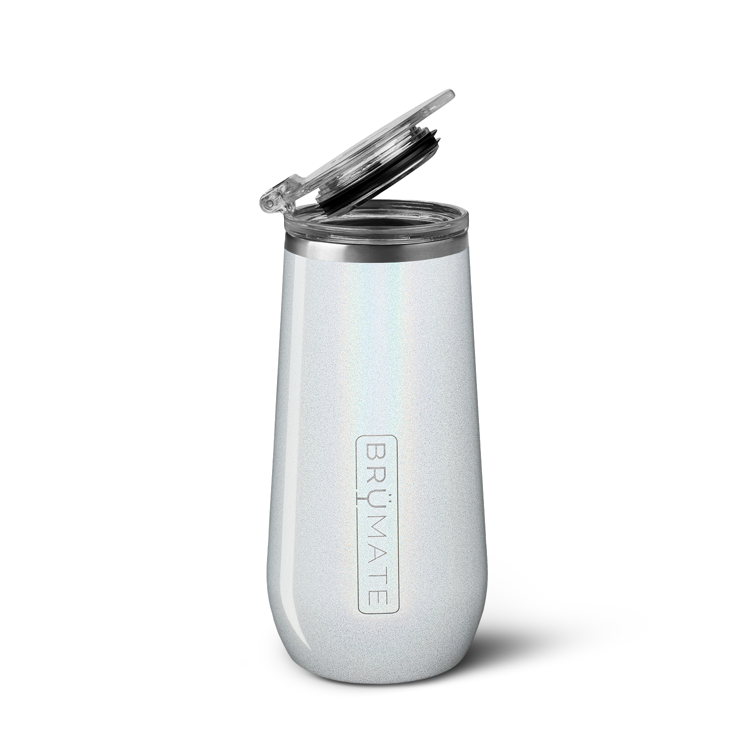 Champagne Flute | Glitter White | 12oz - Outdoor Chill